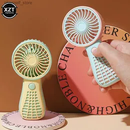 Elektrik Fanları Taşınabilir Taşınabilir Fan USB Şarj Mini Fan Hava Soğutucu Açık Seyahat Taşınabilir Fan Öğrenci Cep Fany240320