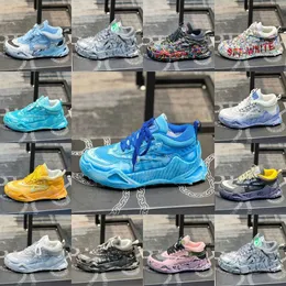 10 giorni consegnati dal designer di marca odsy 1000 sneaker con frecce blu sul lato in pelle in pelle in pelle chiodi sulla suola sport casual da donna all'aperto