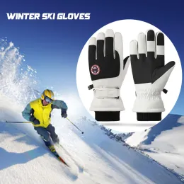 Handskar JSJM Nya vinterhandskar Kvinnor Warm Antislip Waterproof Outdoor Sports Ski Gloves Men Pouch Screen Breattable Gloves Unisex