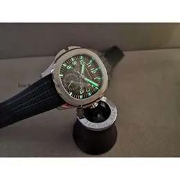 AAAA PP5164 ZF GR zegarki męskie zegarki automatyczne mechaniczne zegarek 40,8 mm Transparent 5164 9015 Sports Dual Time Strefa Luksus 609 Montredeluxe