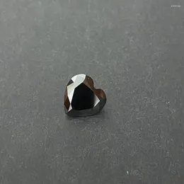 Diamanti sciolti Anelli da donna Moissanite Pietra preziosa nera con taglio a cuore da 7 mm Pietra grezza in carati prezzo all'ingrosso