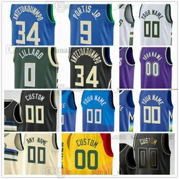 Men Basketball Jersey Jae Crowder Malik Beasley Danilo Gallinari Patrick Beverley Pat Connaughton MarJon Beauchamp Thanasis Antetokounmpo Andre Jackson Printed