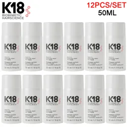 Treatments 12PCS K18 Hair Treatment LeaveIn Molecular Repair Hairs Mask Damage Restore Soft Deep Keratin Scalp Treatment Hair Care 50ML