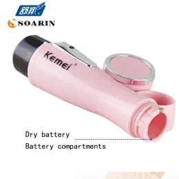 Clippers Kemei Mini Epilator Bikini Kadın AAA Batarya Elektrik Epilatör Epilatör Kilitürü Vücut Kadınlar İçin Lady Shaver Düzeltici Yüz Elektrik