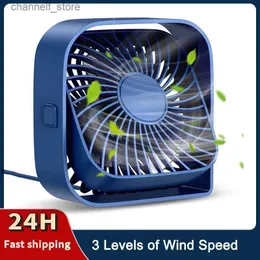 Electric Fans Portable USB Mini Fan 4-inch Three Speed Fan 360 Rotating Head Used for Portable Air Conditioning Home Office Bedroom FanY240320