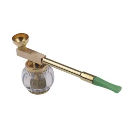 Metal Pipe Dual-purpose copper metal water pipe portable smoke stem water filter can clean the bong Wholesale
