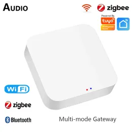 Controle Tuya Zigbee 3.0 Smart Gateway Hub MultiMode Bridge Smart Home WiFi Bluetooth Gateway APP Controle funciona com Google Home Alexa