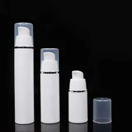 Flacone con pompa airless bianco di alta qualità da 15 ml 30 ml 50 ml - Contenitore per imballaggio per lozioni cosmetico ricaricabile per la cura della pelle da viaggio LL