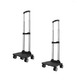 Suitcases Luggage Trolley Handle Cart With Wheels For Travel Hiking Office Use