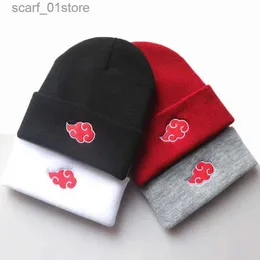Kapelusze szaliki ustają urocze bestia kobieta jesienna zima ciepła kapelusz anime rolę rolę roli czerwonej chmury cs męski kapelusz unisexc24319