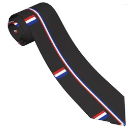 Laços Holanda Bandeira Gravata Homens Mulheres Poliéster 8 cm Holanda Holandês Pescoço Para Seda Camisa Estreita Acessórios Presente