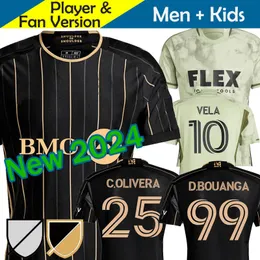 LAFC 2023 2024 Los Angeles FC Fußballtrikot Kinderset Mann 23/24 Fußballtrikot Primär Heim Schwarz Auswärts Grün Smokescreen BOUANGA OLIVERA TILLMAN BOGUSZ Herrenuniform