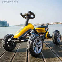 الدراجات Ride-ons go-kart دواسة رباعية العجلات يمكن للرجال والنساء الجلوس للسيارات الرياضية للياقة البدنية L240319