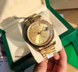 Mens Watch Ro LX 고급 오리지널 시계 고품질 41mm 18k 옐로우 골드 운동 자동 팔찌