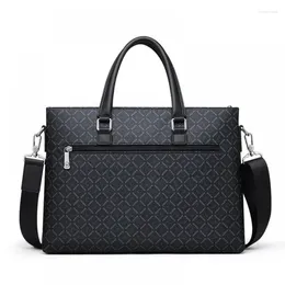 Aktentaschen King Herren-Tasche, Handtasche, großes Fassungsvermögen, Business-Aktentasche, authentischer Schulter-Messenger