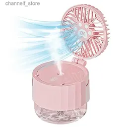 Elektrik Fanları Elde Tutuldu Atomizer Sprey Makineli Su Makinesi Gentlemans Fan Taşınabilir Seyahat Fanı Ev Kampı Fany240320