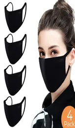 Designer antipoeira algodão boca máscara facial preto máscaras protetoras unisex homem mulher vestindo preto moda de alta qualidade black3018361