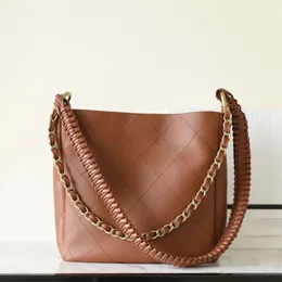 10A مرآة الجودة مصمم أعلى مصمم Hobo 26cm ليدي الكتف حقيبة يد حقيقية Crossbody Crossbody Bag مع صندوق C550