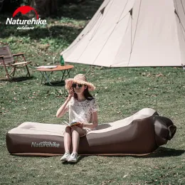 Möbel Naturehike Lazy Iatable Sofa Kissenbett Doppeltes Iatable Schlafsofa Camping Recliner Outdoor Tragbare wasserdichte Luftmatratze