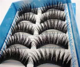 High Quality 5 Pairsset of Natural Long Black EyeLashes Makeup Handmade Thick Fake False Eye Lashes Extension Tools 2018 New4057624