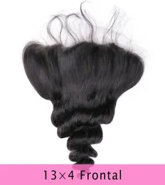 Brasilianische Lose Welle 13x4 Ohr Zu Ohr Vor Gezupft Spitze Frontal Verschluss Mit Baby Haar Remy Menschenhaar teil Top Frontals1151494