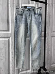 Дизайнерские мужские джинсы 2023SS Весна/Лето Новый продукт P Jia Pu Fashion Slim Fit Wash Высококачественные светлые брюки MEW0