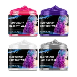 Color 4Pcs X 30g Party Temporary Hair Dye Wax Modelling Easy to Color Cosplay Convenient Styling Beauty Health Maquiagem Safe No Toxic