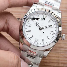 Lüks saat RLX Temiz Lüks Hava Explorer Yeni Tam Durum Siyah Dial 40mm Mekanik Hareket Suya Dayanıklı Orologio Luxe L 2Q2H