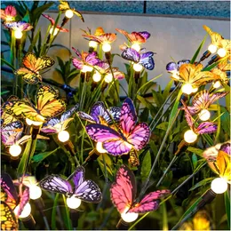 Garden Lights - Newest Swaying Butterfly Light, Swaying in The Wind, Solar Outdoor Lights