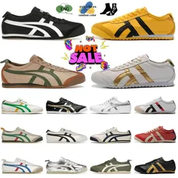 Onitsukass Tiger Meksika 66 Öldür Bill Silver Beyaz Beyaz Koşu Ayakkabı Slip-On Loafer Açık Yürüyüş Spor Ayakkabı Yaz Tuval Serisi Erkekler Kadınlar Lateks Ayakkabı