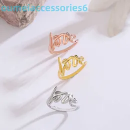 2024 Jewelry Designer Brand Band Rings Jia Dis Ring Letter Love Valentines Day Gift Personalized Feeling Handicraft