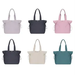 10A Quality Lu Side Cinch Tote Bag Designerレディースナイロンクラッチバケーション旅行ショップバッグ高級ハンドバッグショルダージムバッグ