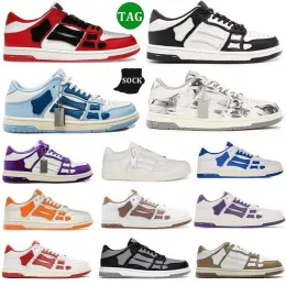 Дизайнер сериал Skel-Top Casual Shoes Skelet Bones Runner Top Skel Skelet Women Men Men Retro кроссовки черные белые кожаные кружевные шнурки