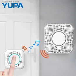 Doorbells YUPA outdoor wireless doorbell plugin mini smart home electronic doorbell kit with LED lights and 36 ringtones suitable for home useY240320