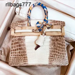 Handmade Bk Official Designer Website Handbag Love Horse Women's Is Only 30 the Same Has a Gradient Crocodile Pattern and the 2024 Genuine Leather