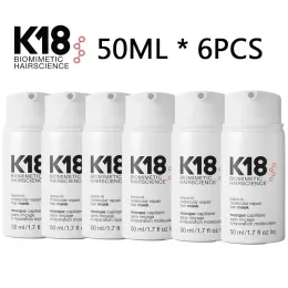 6PCS K18 Maschera per capelli con foglie di riparazione molecolare professionale / K18 BIOMIMETICA HAIRSCIENCE / K18 Maschera per capelli Trattamento per riparare i capelli