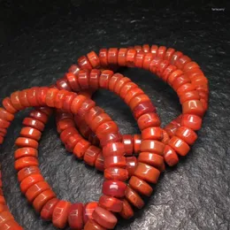 Strand Factory Wholesale Natural South Red Agate Hollow Bead Single Circle Clean No Crack Amusement Article Bracelet