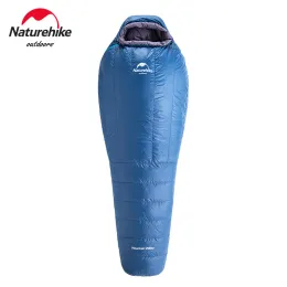 Gear Naturehike ULG400 침낭 울트라이트 콤팩트 거위 다운 캠핑 침수 가방 방수 미라 겨울 야외 침낭