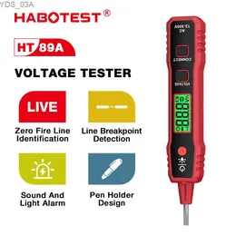 العدادات الحالية Habotest HT89A AC 12-300V اختبار الجهد الجهد غير الاتصال بالكشف عن الجهد AC الكهربائي 240320