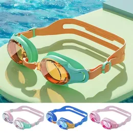 어린이 수영 고글 방수 방지 안개 누출 HD 수영 어린이 유아 전문 다이빙 안경 240307