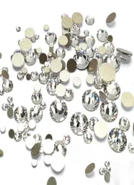 Rhinestones SS3SS40 Alla storlekar 3D -nagelkonstdekorationer Costura Crystal Clear Strass Crystal Nonfix Rhinestones9301063