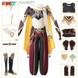 Cosplay Anime Costumes Animecc Travellers Ether Genshin Challenge Aoi Kongs Plack to Wig Anime Game Halloween Party Setc24320