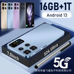 Yeni Çapraz Sınır Telefon S24 Ultra True 4G Android 7.0 inç