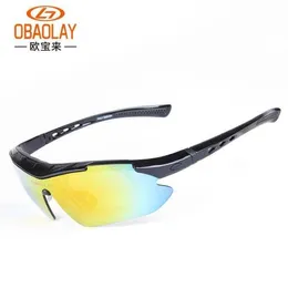 Oubao Lai 890 ciclismo óculos esportivos à prova de vento areia e óculos de vento equitação visão noturna polarizada
