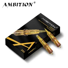 Ambition Glory 20 pezzi formati misti RL RM M1 RS Fornitura di aghi per cartucce per tatuaggi per macchinetta per tatuaggi Trucco permanente sterilizzati 240227