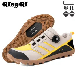 Footwear QQTB181 High Quality Mens MTB Shoes Cycling Shoes Wearable Hiking Shoes Ourdoor Gravel Road Bicycle Sneakers for Men Size3950