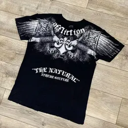 Magliette da uomo in cotone di alta qualità Lettera con teschio Design con stampa grafica T-shirt a maniche corte Hip-hop Street Baggy Versatile Top stile pigro