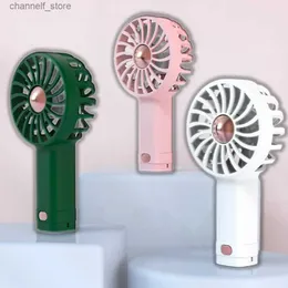 Electric Fans USB Mini Handheld Fan Cooler Portable Liten Charging Fan Mini Silent Charging Table Dormitory Office Student Gift Drabley240328