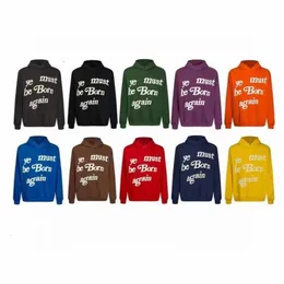 Felpe con cappuccio firmate CPFM YE MUST BE BORN AGAIN Lettera Pullover stampato Felpe con cappuccio a maniche lunghe Uomo Donna High Street Hip Hop Femme Jumper Felpa con cappuccio