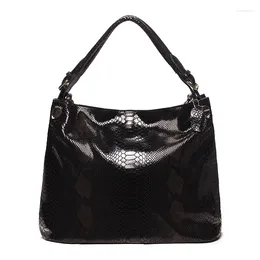 Totes Borsa a tracolla in vera pelle Borsa da donna Borse a tracolla femminili per messenger Tote Serpentine Snake Partten